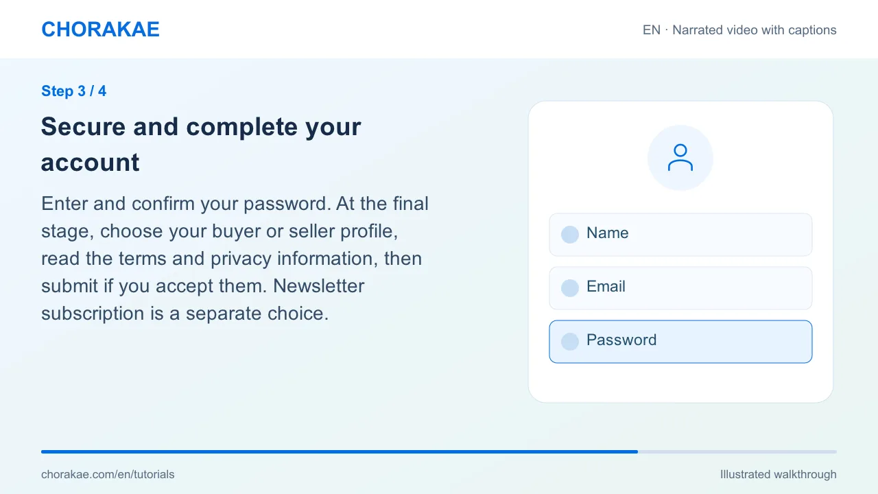 Step 3 — Secure and complete your account