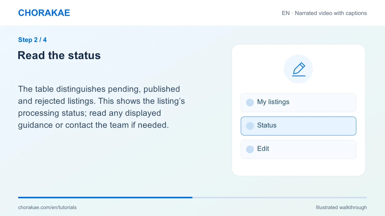 Step 2 — Read the status