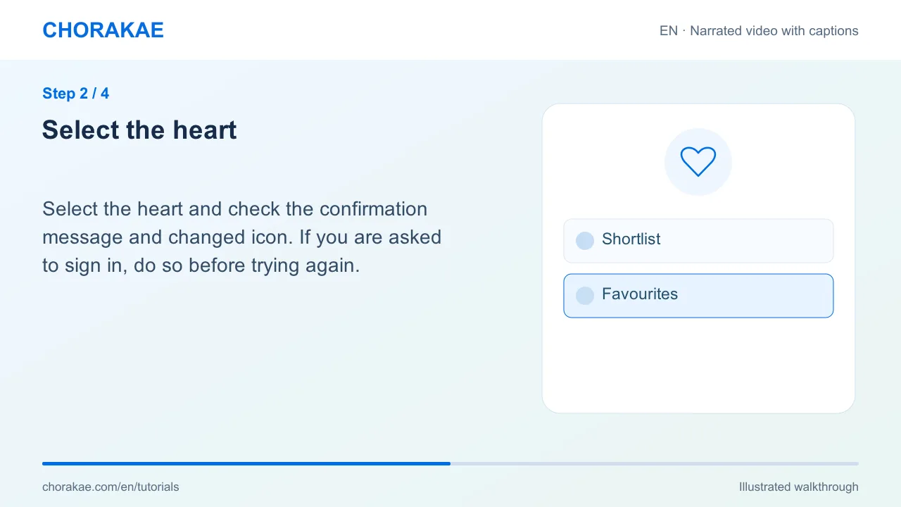 Step 2 — Select the heart