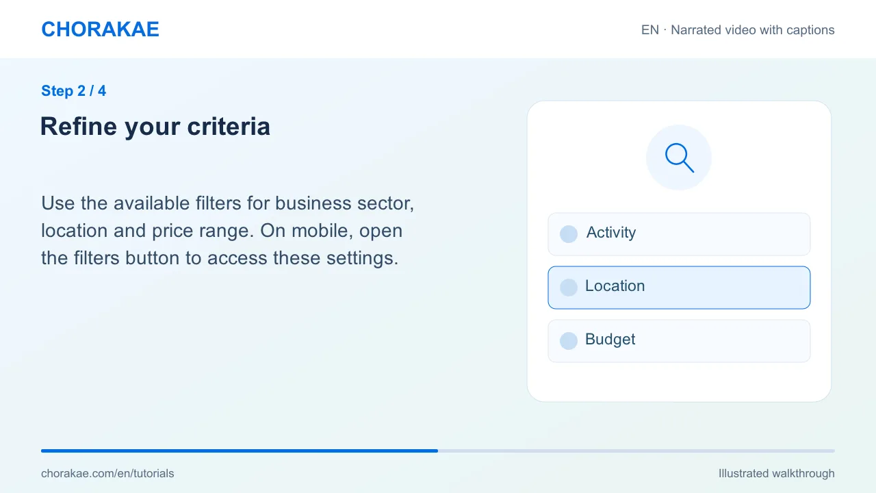 Step 2 — Refine your criteria