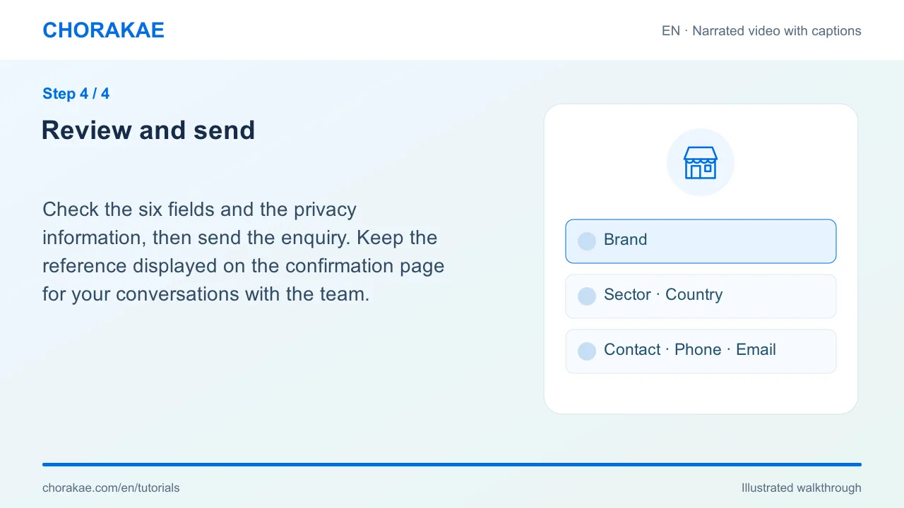 Step 4 — Review and send