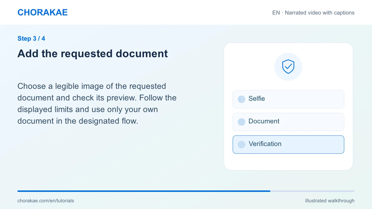 Step 3 — Add the requested document