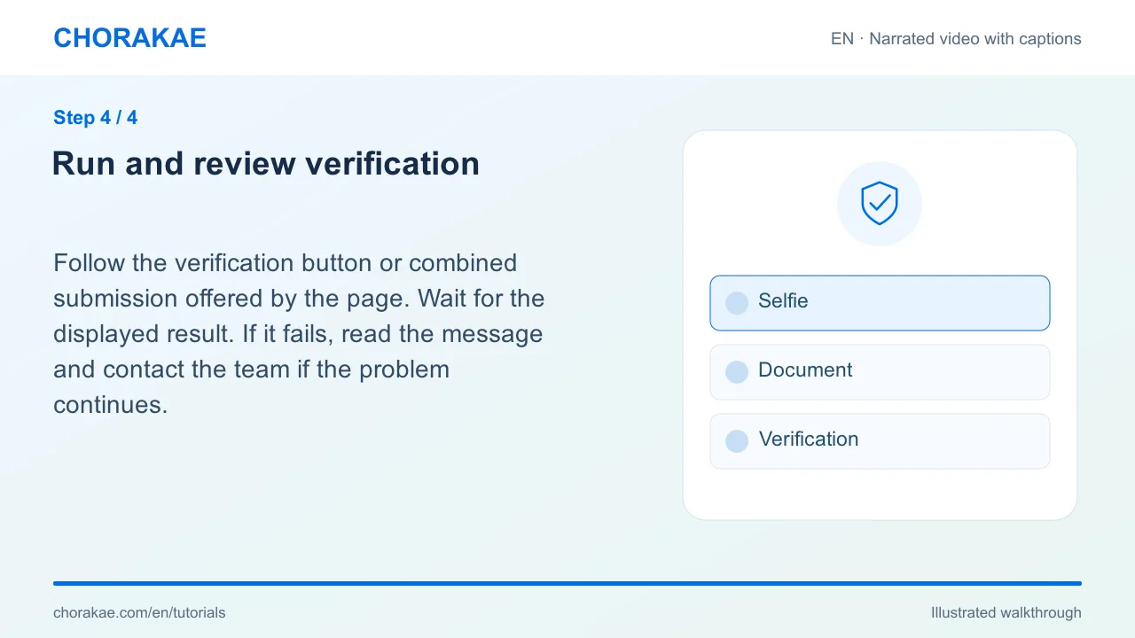 Step 4 — Run and review verification