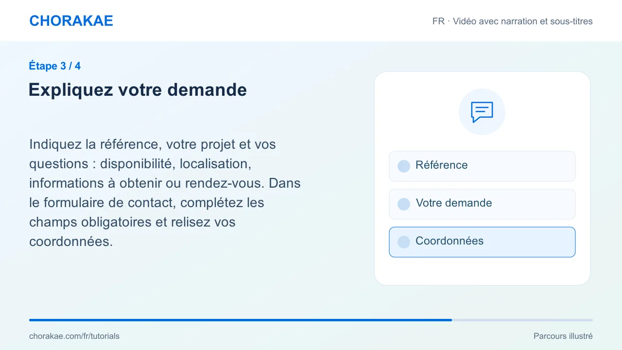 Étape 3 — Expliquez votre demande