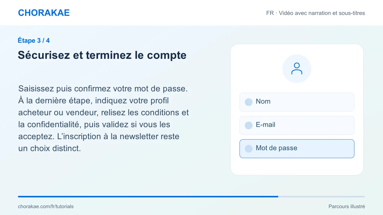 Étape 3 — Sécurisez et terminez le compte