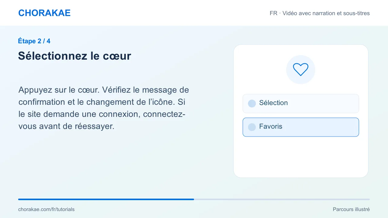 Étape 2 — Sélectionnez le cœur