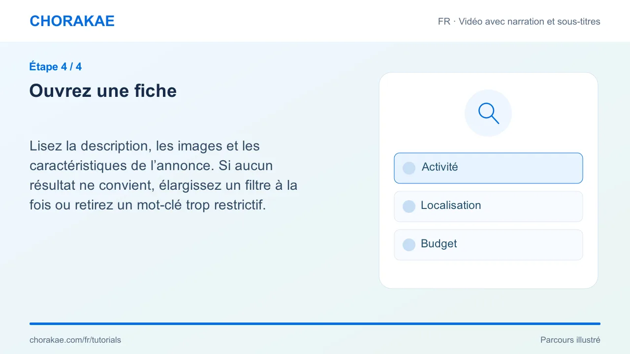 Étape 4 — Ouvrez une fiche